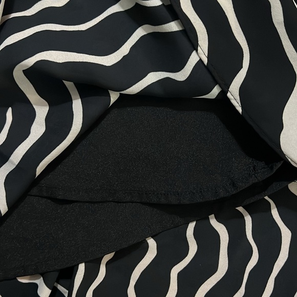 Who What Wear Black & White Halter Midi Dress Size S Whimsigoth Grunge 90’s - Picture 12 of 14